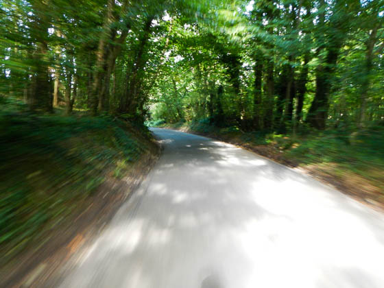 Some of the descents are fast with blind corners &mdash; take care!