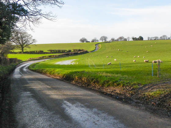 Typical Chiltern ancient way over the chalk hillside