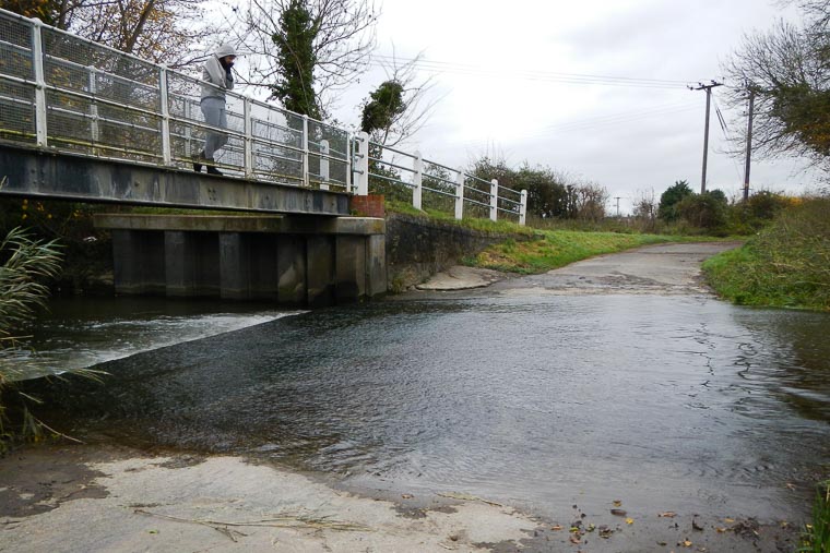 The first ford of the day at Hinxton
