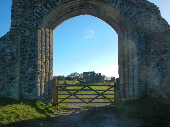 The ruin of the Fransiscan Friary at Dunwich